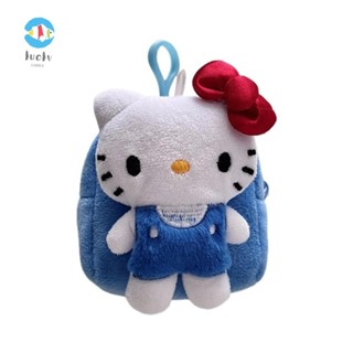 LUOLUVO 零錢包,可愛卡通 Hello Kitty 收納包,迷你毛絨多功能小包