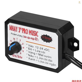 Casytw 12 音汽車喇叭控制器電動喇叭揚聲器聲音控制單元帶燈 12-24V 用於汽車卡車船用