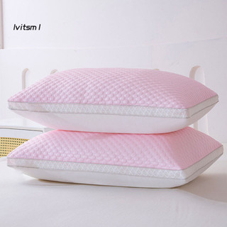 【LV】豪華體驗枕舒適睡眠枕透氣降溫枕適合睡眠夏季 3d 紋理枕頭帶網狀邊框可水洗非常適合家庭臥室宿舍