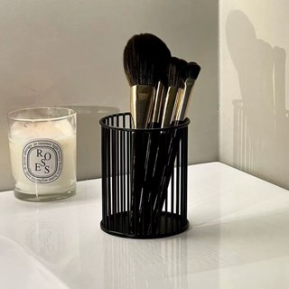 辦公室桌面收納筒筆筒化妝刷美容工具收納盒學生學習用品收納籃20250411