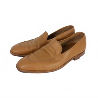 JOHN LOBB 樂福鞋 帆布鞋 懶人鞋 驚險 皮革 棕 日本直送 二手