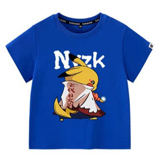 純棉NYZK短袖t恤男夏季皮卡丘青少年上衣現貨