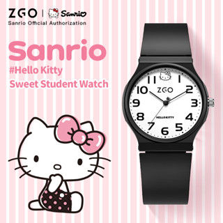 三麗鷗 Zgo x Sanrio HelloKitty 手錶兒童石英防水輕便運動手錶學生考試 8522