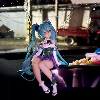 [喬喬✨漫穀屋✨]初音未來僊花精靈牽牛花泡麵壓坐姿手辦動漫模型玩具桌麵機箱擺件