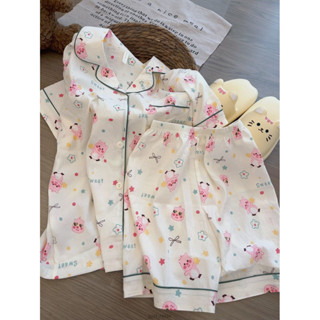 現貨 loopy睡衣 女生家居服 夏天睡衣 短袖睡衣 露比 睡衣套裝 可愛睡衣 韓國家居服 大尺碼睡衣 居家服 兩件式睡