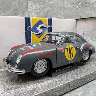 SOLIDO 1/18 PORSCHE 356 #147 保時捷賽車模型 合金 可開左右門絕版車模