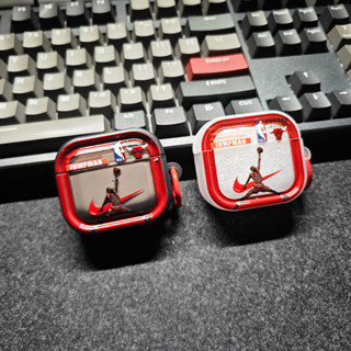 適用於Apple Airpods 1/2 Pro/Pro2 3 4耳機保護套 個性籃球.相框保護殼