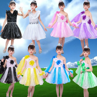 兒童環保服裝女孩走秀衣服裙子幼兒園親子創意時裝秀手工DIY表演5414