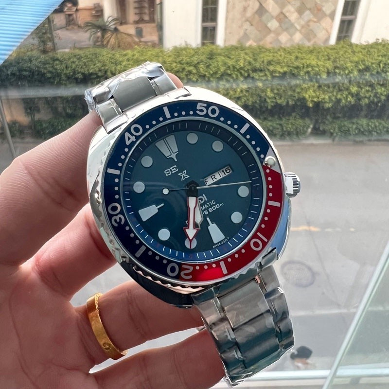 Sko PADI 男士石英手錶夜光日厤平滑時間