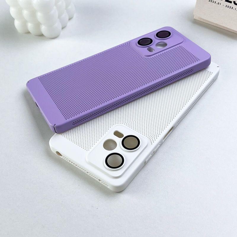 XIAOMI REDMI 適用於小米紅米 Note 12 Pro Plus POCO X5 保護殼硬質 PC 超薄散熱保