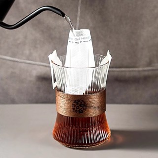 ❤️臺灣新品❤️onlycook創意束腰咖啡盃手衝掛耳美式玻璃盃豎紋水盃雲朵盃牛奶盃熱賣中🎆🎆