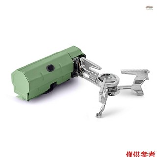 野營丁烷爐便攜式可折疊卡式爐,帶手提袋,適合野營徒步旅行揹包