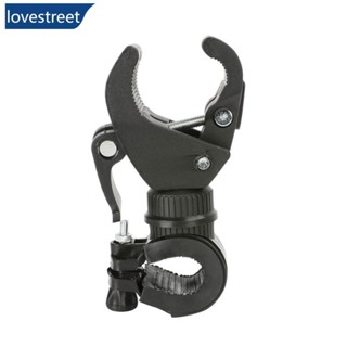 Lovestreet 360 旋轉自行車車把 LED 手電筒燈安裝夾自行車手電筒手電筒固定夾夾子支架握把支架自行車支架