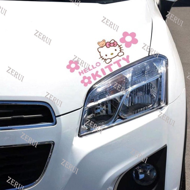 Zr 為 Hello Kitty 汽車貼紙