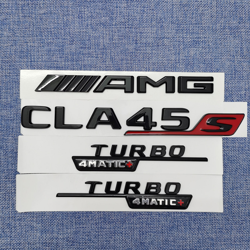 賓士CLA改裝黑色尾標CLA35 CLA200 CLA260 CLA45字標AMG車標