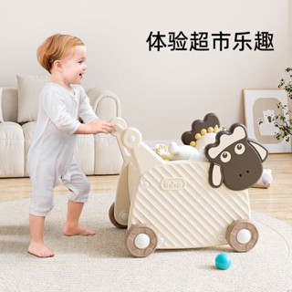 『 MUU 』波波羊推車零食收納車兒童玩具收納架收納箱大容量寶寶置物架