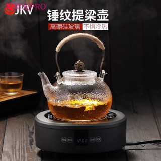 【宅時光PRO家居館】日式 耐高溫 錘紋玻璃提樑壺 電陶爐煮茶壺 燒水壺 蒸茶泡茶壺 功夫茶具