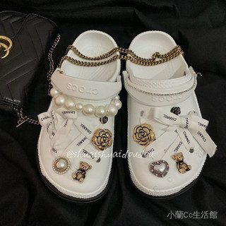✨臺灣出貨#【7747人】小香風鞋釦ins名媛風可拆卸氣質簡約diy洞洞鞋鞋花鞋扣鞋帶裝飾