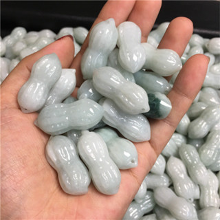 宏雲Hongyun-jf-(1pcs)- 緬甸玉器翡翠大花生吊墜配飾老坑A貨項墜項鍊
