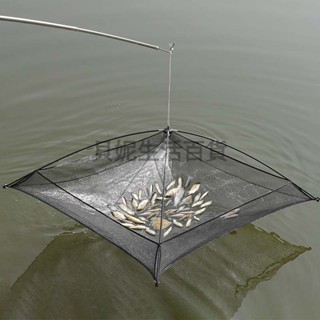 🥳臺灣優選🥳開放式折疊捕魚籠蝦籠抬網搬網抬漁網龍蝦網抓魚搬箏手拋網新款