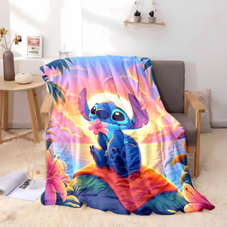 迪士尼 Disney Stitch 卡通法蘭絨毯子床臥室沙發野餐軟毯空調被子