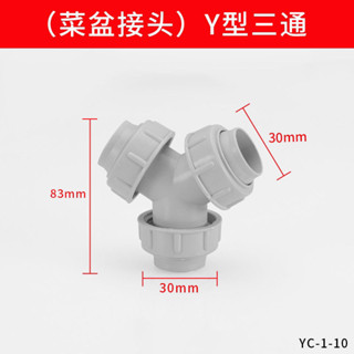 ≈三通延長管≈現貨 [2931人好評] 二閤一 y型洗衣機 三通 下水管 水槽麵盆排水管三頭通 加長 下水道接頭
