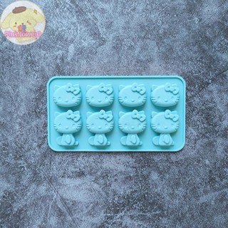 Pinkflower Hello Kitty 冰盤矽膠模具 DIY 巧克力餅乾模具烘焙工具三麗鷗可愛 DIY 烘焙滴膠糖