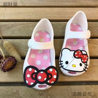 活動🎈KT貓咪寶寶兒童涼鞋女童米妮公主鞋卡通四季鞋1-6嵗防水果凍膠鞋