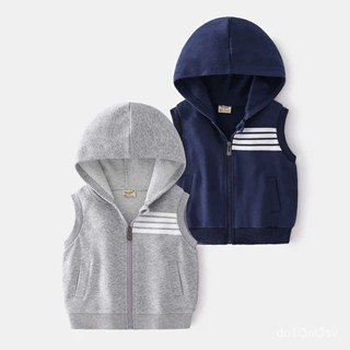 大減價📣男童馬甲連帽秋款外穿百搭2024新款韓版帥氣兒童坎肩背心馬甲 BNSG