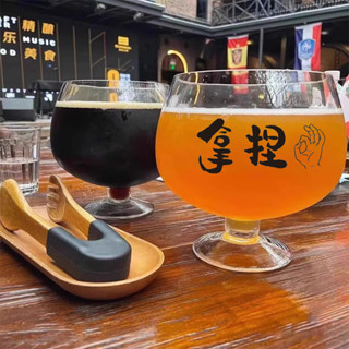 客製化 啤酒杯 超大容量 可定製logo 啤酒杯 白蘭地 紅酒杯 高腳 玻璃杯 香檳 酒杯子