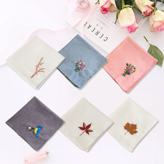 1 件刺繡手帕材料包手工 DIY 手帕刺繡面料刺繡