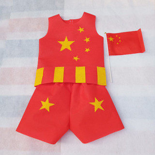 節日走秀時裝秀兒童手工幼兒園衣服親子製作服裝材料diy女童環保.4.22