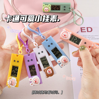 卡通 可愛 迷你 小掛錶 吊飾 鑰匙扣 迷你 便攜式 電子掛錶 學生考試 上課 時間 電子錶 打卡 計時器 鑰匙扣 電