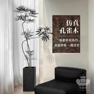 【孔雀木模擬綠植 宅配免運】人造樹盆栽 人造植物 假植物 客廳裝飾樹 模擬盆栽 仿真花 大型模擬假綠植 盆栽擺件TFH