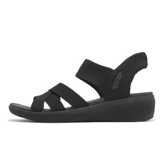 Skechers 涼鞋 Arya Slip-Ins 女鞋 黑 針織 瞬穿 健走涼鞋 [ACS] 163524BBK