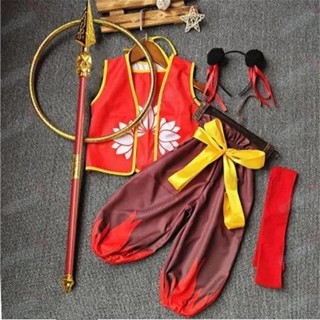 【滿199出貨】哪吒同款衣服 哪吒鬧海同款衣服兒童角色扮演 cos演出服裝 哪吒道具全套 電影哪吒道具【桃園出貨】
