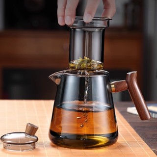 【小熊生活】800ml 泡茶壺 玻璃泡茶壺 沖茶器 沖泡壺 公道杯 飄逸杯 耐熱玻璃 過濾泡茶杯 茶水分離杯 沏茶 茶杯