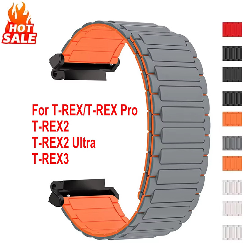 運動矽膠錶帶(無手錶)適用於華米 Amazfit T-Rex 3/T-Rex 2/T-Rex 2 Ultra/T-Rex