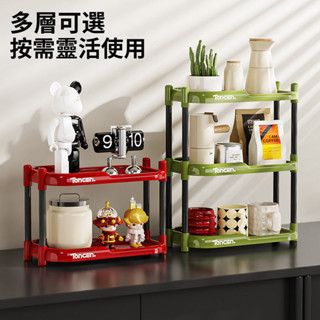 【✨店鋪熱銷✨】 桌面杯子 置物架 三層 ins風 廁所 加高 收納架 雙層 家用 廚房 瀝水託盤 夾縫架 瀝水架 收納