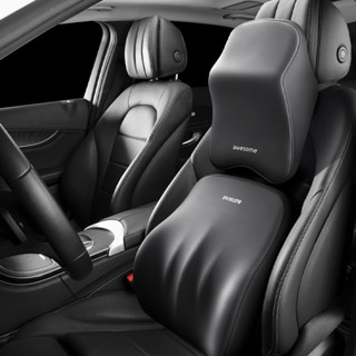汽車頭枕 腰枕 Car Headrest and Waist Pillow汽車枕頭車用靠枕頸枕開車內駕駛座椅枕頭車用脖子
