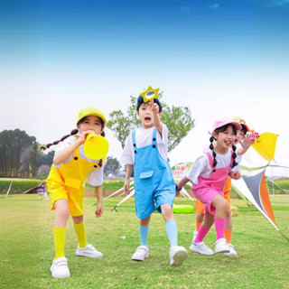 六一兒童錶演服幼兒糖果色背帶褲啦啦隊服演出運動會畢業拍照班服-dd05 R5YS