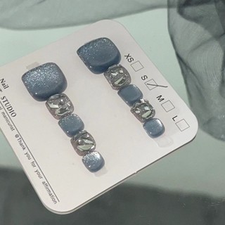 純手工穿戴腳指甲 腳趾甲指甲美甲貓眼貼片顯白