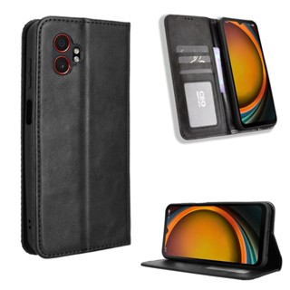 復古 掀蓋殼 三星 Galaxy Xcover7 Pro 5G 手機殼 Xcover 7 Pro 磁吸 支架 插卡 保護