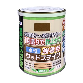 Asahipen 室內外強著色護木漆1.6L 胡桃