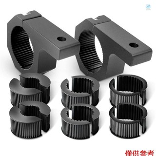Crtw 2 件越野 LED 燈條安裝支架鋁製 ATV UTV 鞭燈支架,適用於 1.0/1.5/1.75/2 英寸車把