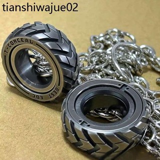 金屬段落棘輪戒指男生EDC解壓玩具指環陀螺磁力律動指環解壓神器