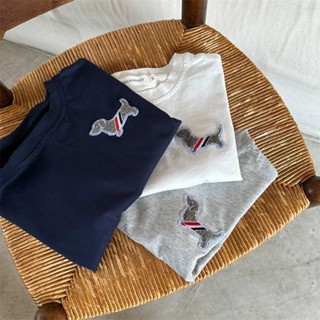 【HOT 本舖】童裝 純棉兒童短袖T恤夏2025新款刺繡貼布卡通休閒中小童男女童上衣衫