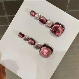 腳指甲貓眼腳趾甲 純手工成品美甲貼片可拆卸