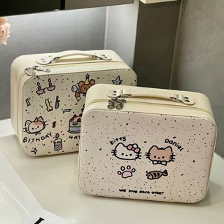 Sanrio 三麗鷗 kuromi 庫洛米 玉桂狗美樂蒂 化妝包帶鏡子可愛化妝箱專業跟妝師行李箱旅行箱登機箱hellok