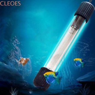 CLEOESGU魚缸紫外線殺菌燈:,玻璃/塑膠黑色紫外線消毒燈,3/5/7/9/13w歐盟/美國插頭除藻燈